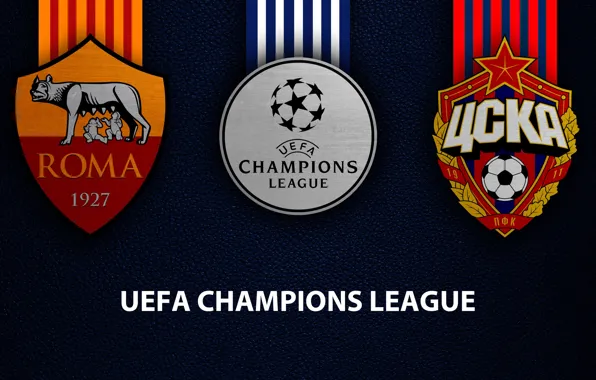 Wallpaper, sport, logo, football, AS Roma, UEFA Champions League, CSKA Moscow, AS Roma vs CSKA …