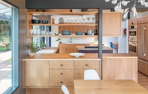 Дизайн, стиль, интерьер, кухня, столовая, обеденная зона, by Shed, Hillside Midcentury