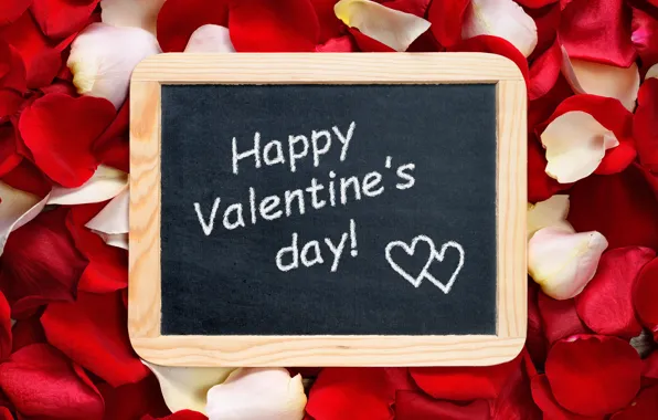 Розы, лепестки, love, heart, romantic, Valentine's Day