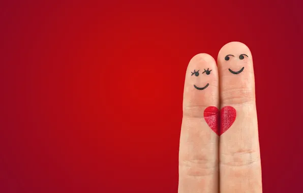 Любовь, романтика, сердце, пальцы, love, День святого Валентина, heart, Valentine's Day