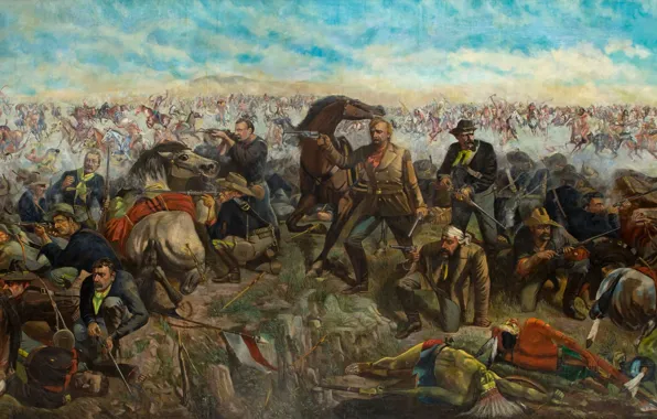 Картинка картина, живопись, painting, Legends of The Wild West, Custer