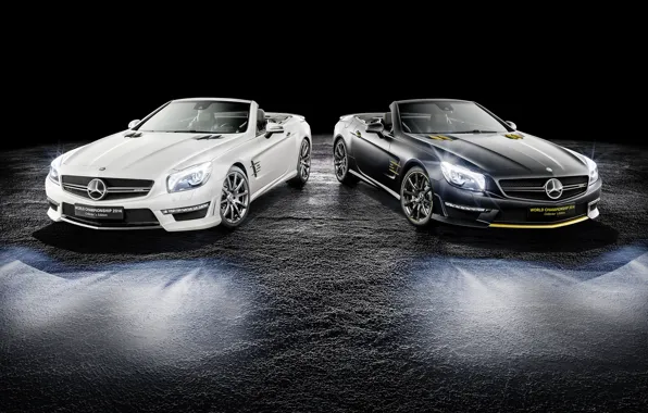 Картинка Roadster, Mercedes-Benz, родстер, черный фон, мерседес, AMG, R231, SL-Class