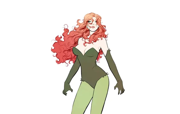 Girl, comics, redhead, dc universe, poison ivy