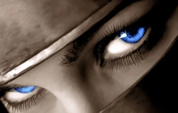 Картинка глаза, взгляд, синий