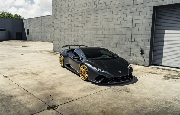 Картинка Lamborghini, Black, VAG, Performante, Huracan