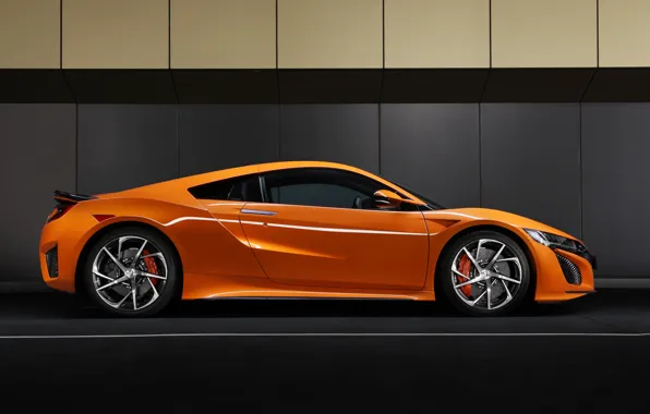 Honda, вид сбоку, NSX, 2019