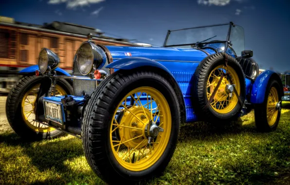 Картинка ретро, скорость, Bugatti, гонки, sportcar, как, система, его