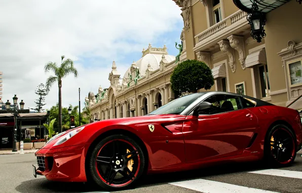 Картинка здание, Ferrari, феррари, 599 gto, автообои