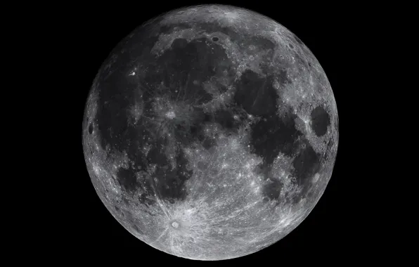 Картинка поверхность, луна, спутник