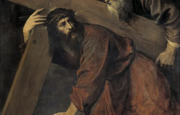 Titian Vecellio, Христос и Симон Киринейский, 1565