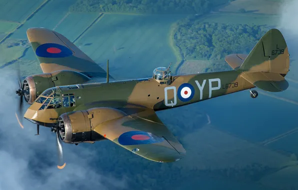 RAF, Вторая Мировая Война, Bristol Blenheim, Bristol Blenheim Mk.I, Легкий бомбардировщик