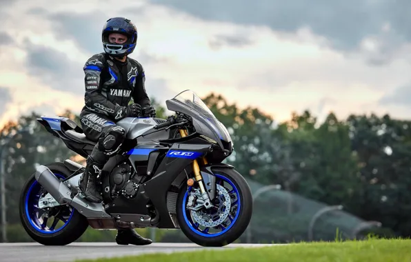 Yamaha, biker, yzf-r1m