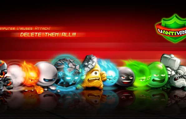 Game, computer, art, attack, all stars, antivirus