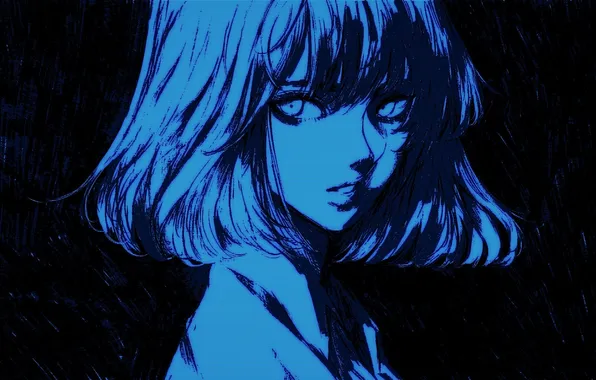 Anime, face, anime girls, wataboku