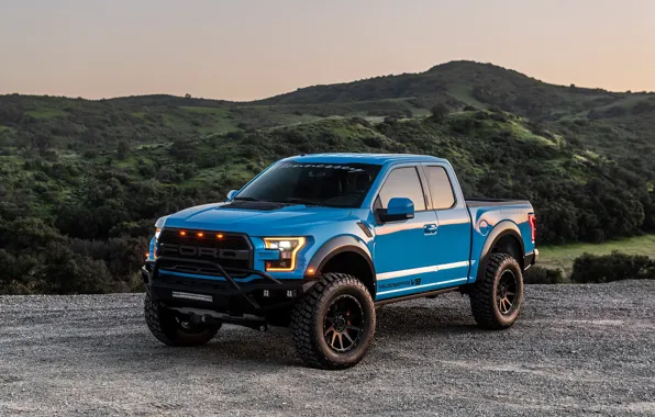 Фары, Ford, вечер, Raptor, пикап, F-150, Hennessey, VelociRaptor V8