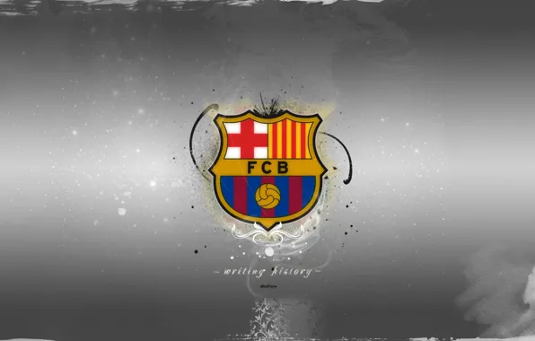 Картинка widescreen, футбол, клуб, эмблема, Испания, club, символика, Барселона