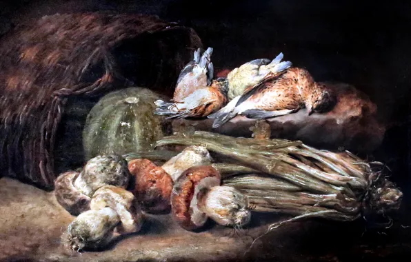Картинка картина, Mushrooms, Bruxelles, Jan Fyt, Champignons