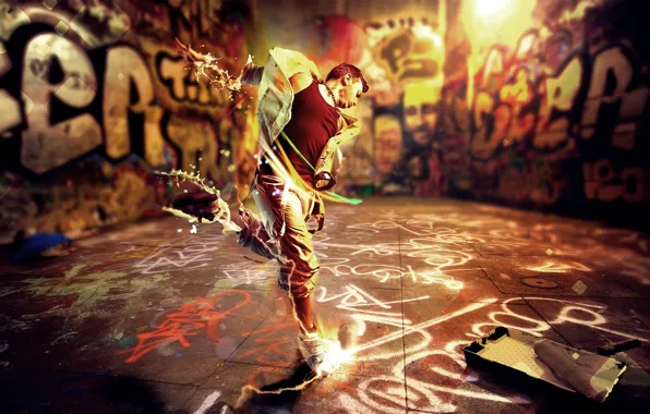 Картинка энергия, стиль, музыка, креатив, движение, граффити, танец, music