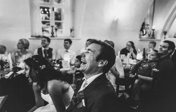 Party, laugh, wedding, happiness
