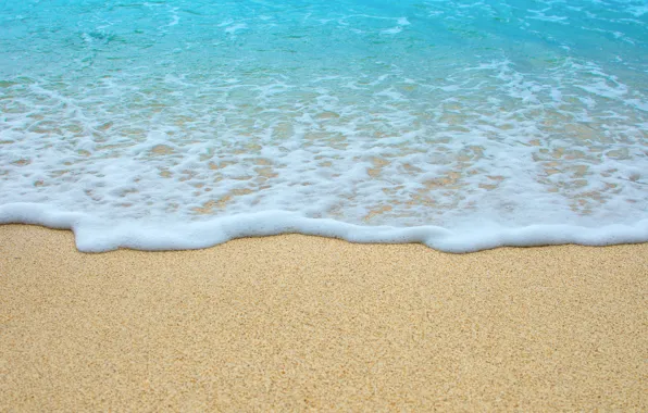 Картинка песок, море, волны, пляж, лето, summer, beach, sea