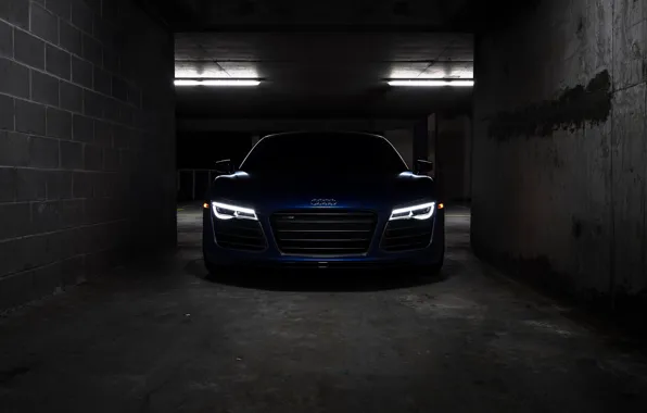 Картинка Audi, Blue, VAG, LED