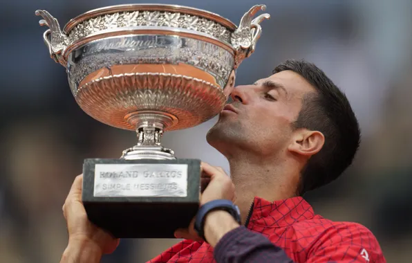 Картинка кубок, Novak Djokovic, Новак Джокович, Rolland Garros