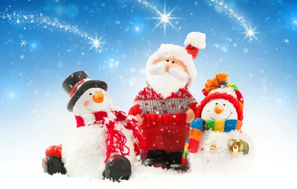 Картинка снег, Новый Год, Рождество, снеговик, christmas, new year, winter, snow