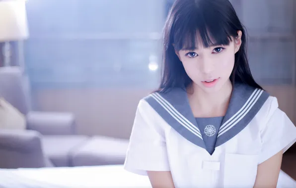 Girl, Asian, teen, innocence, school girl