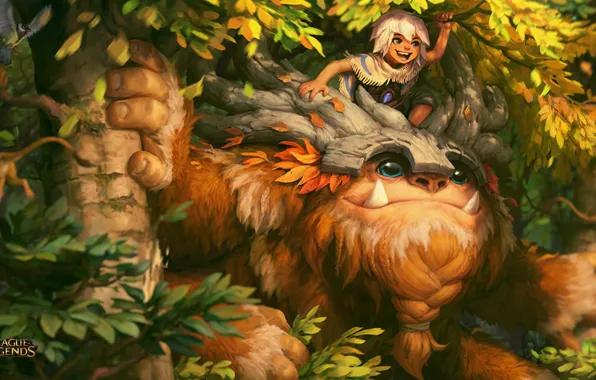 Картинка League of Legends, Bigfoot, Nunu, Willump