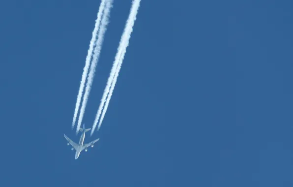 Картинка небо, полёт, самолёт