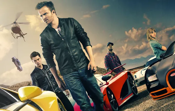 Картинка Koenigsegg CCX, Lamborghini Aventador, Need For Speed, Movie, 2014, Aaron Paul, Bugatti Veyron Super Sports, …