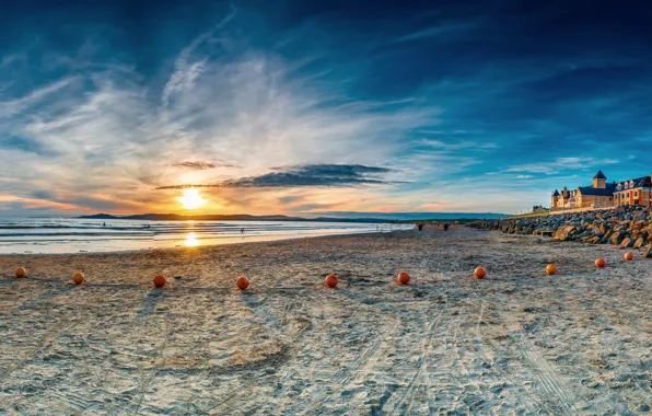 Sunset, Ireland, County Donegal, Rossnowlagh