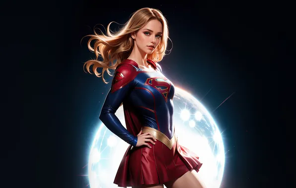 Картинка supergirl, face, courage