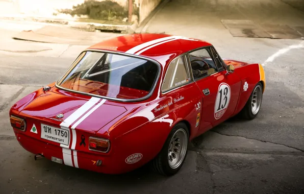 Red, Coupe, Corsa, Sportcar, Alfa Romeo GTA