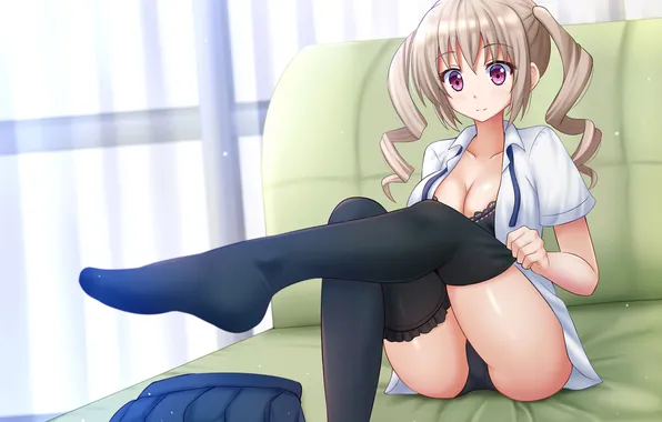 Girl, sexy, lingerie, ass, pantsu, bra, cleavage, panties