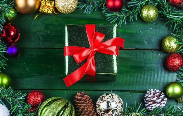 Украшения, подарок, новый год, Рождество, Christmas, wood, New Year, decoration