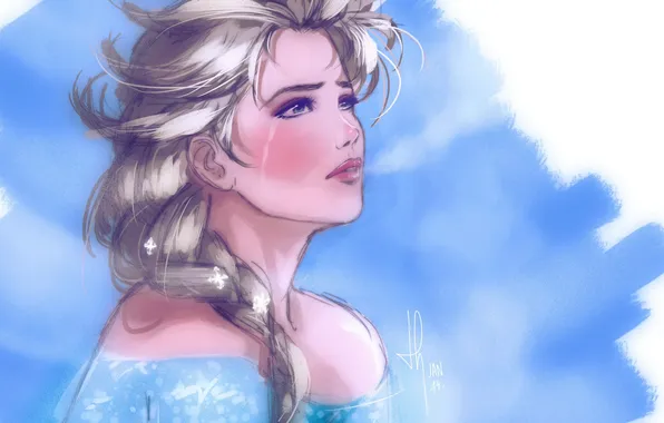 Картинка Frozen, Королева, Queen, Walt Disney, анимация, Уолт Дисней, 2013, Elsa