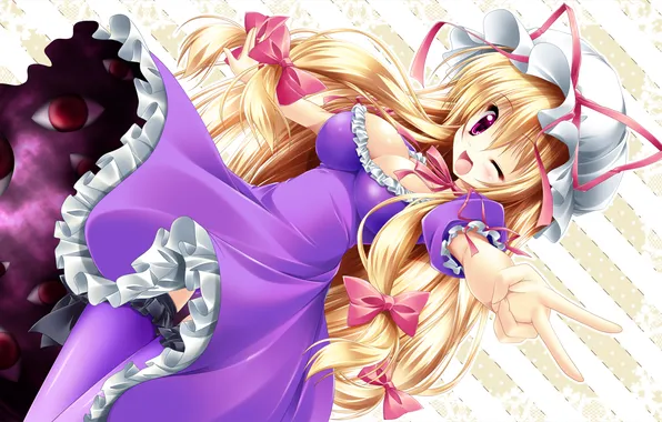 Anime, Touhou, Kamiya Tomoe, Yakumo Yukari
