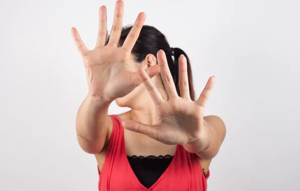 Картинка brunette, hands, pose