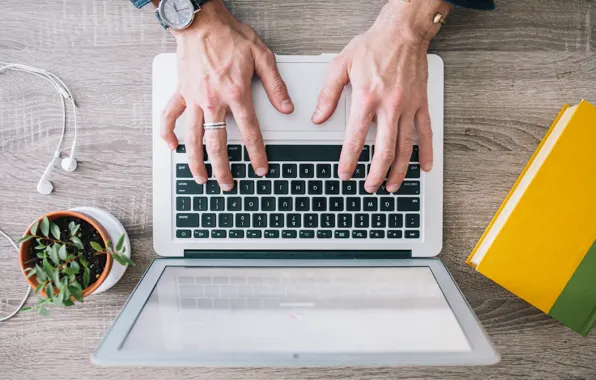 Hands, Notebook, fingers