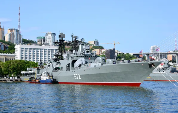 Корабль, большой, ВМФ, противолодочный, Владивосток, проект 1155, Адмирал Виноградов