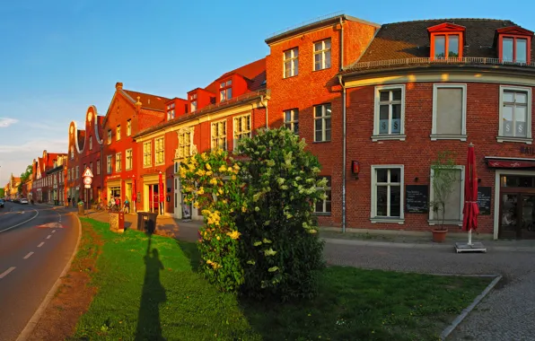 Картинка город, фото, улица, дома, Германия, Potsdam