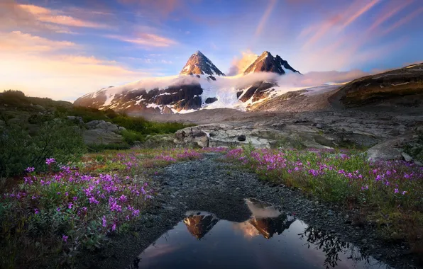 Картинка небо, горы, природа