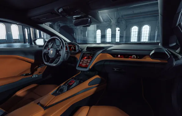 Lamborghini, суперкар, supercar, салон автомобиля, 2024, Lamborghini Temerario, Temerario