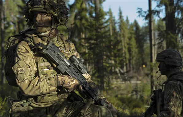 Soldier, weapon, two, army, tactical, secret
