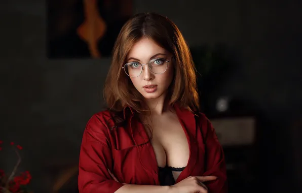 Картинка девушка, очки, Dmitry Arhar