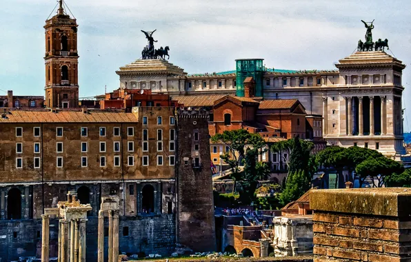 Картинка Рим, Италия, форум, Витториано