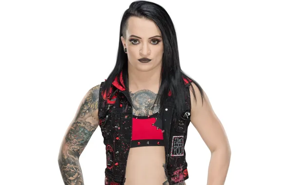 Поза, фигура, tattoo, hair, WWE, make up, Raw, Руби Райот