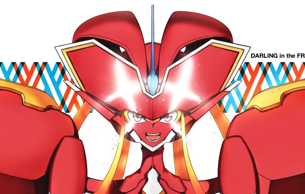 Улыбка, робот, Darling In The Frankxx, Милый во Франксе