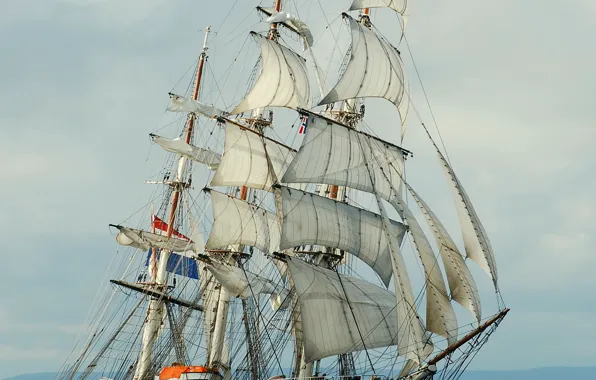 Корабль, парусный, Stad Amsterdam, клипер